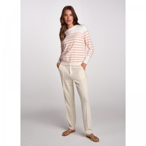 121165 21 [Trousers Jersey] 001400 Cream