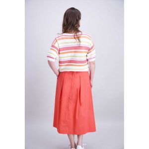 000000 Trui - Debardeur - Ponc 54 Blanc/corail