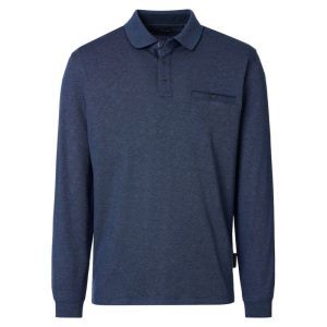 000000 35002 [Polo Langarm SNO 107 blau 