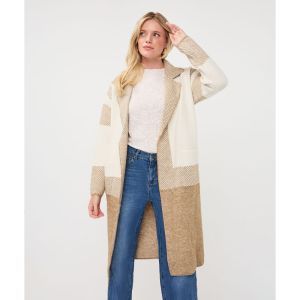 Cardigan stripes 179 Sand Melang
